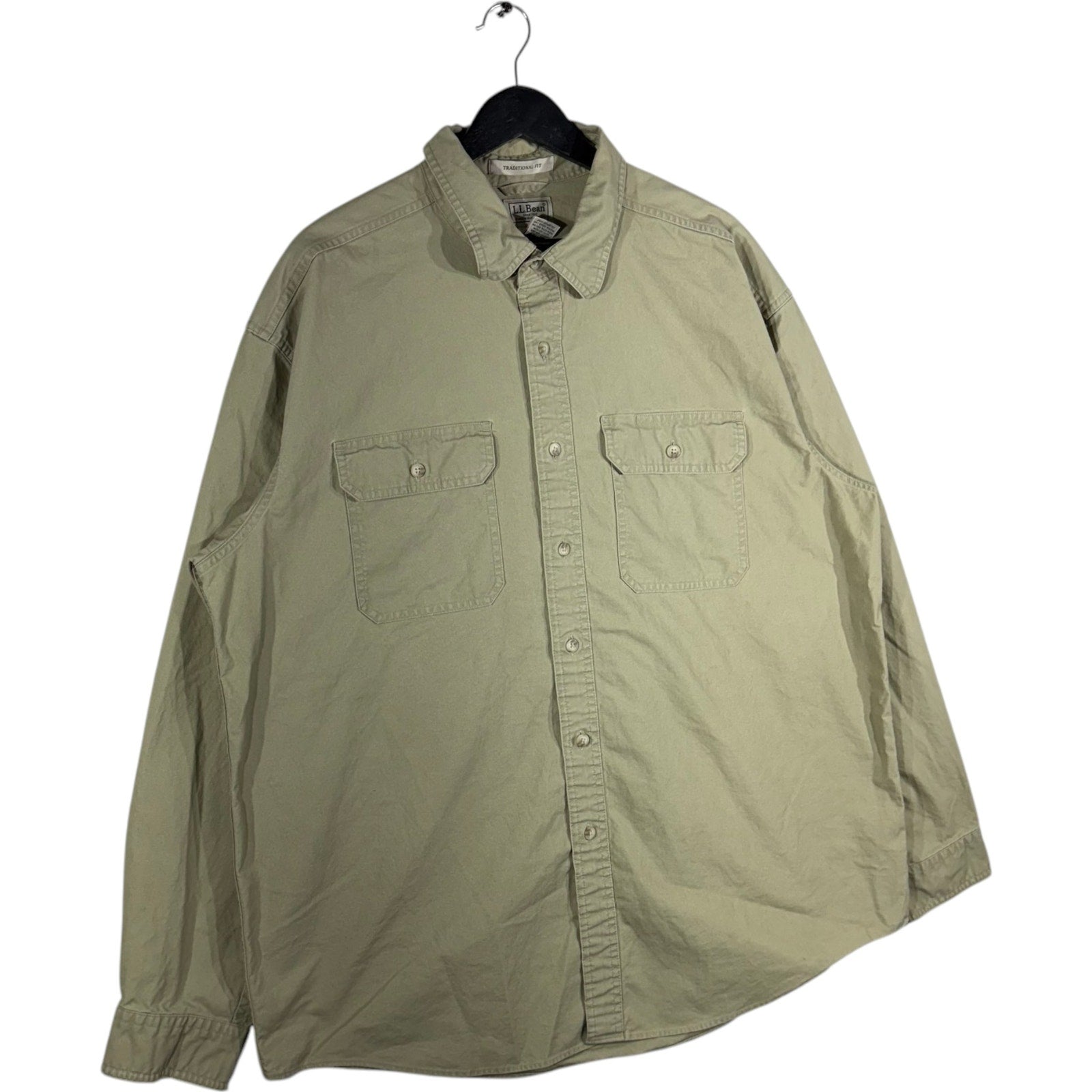 Collection of L.L. Bean Long Sleeve Button Up Work Shirt in a gallery layout