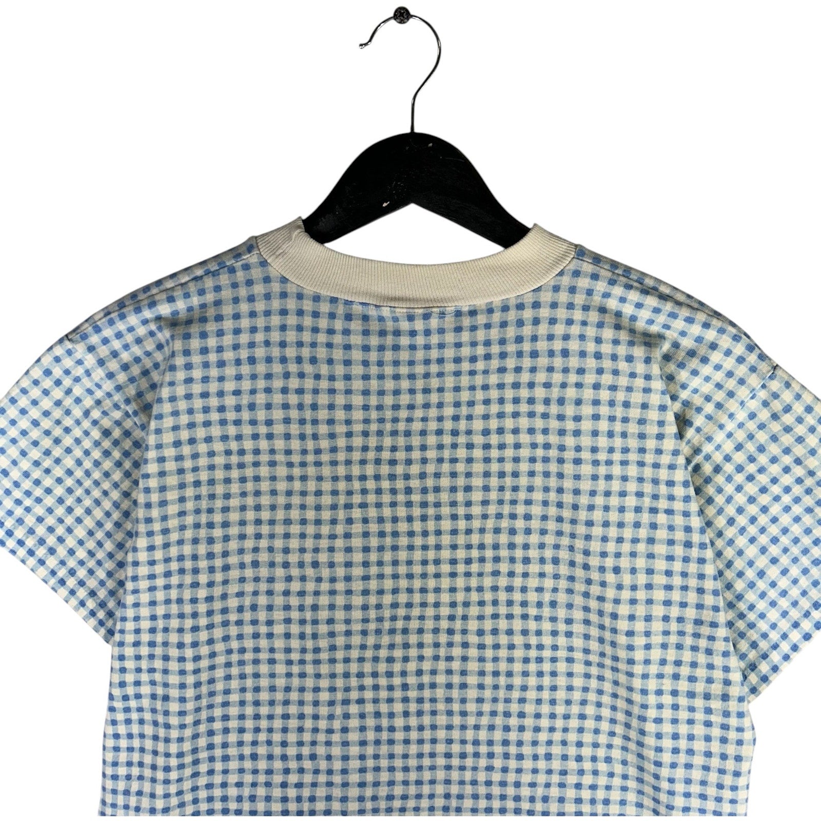 Collection of Vintage Women's Sunflower Plaid Baby Tee in a gallery layout