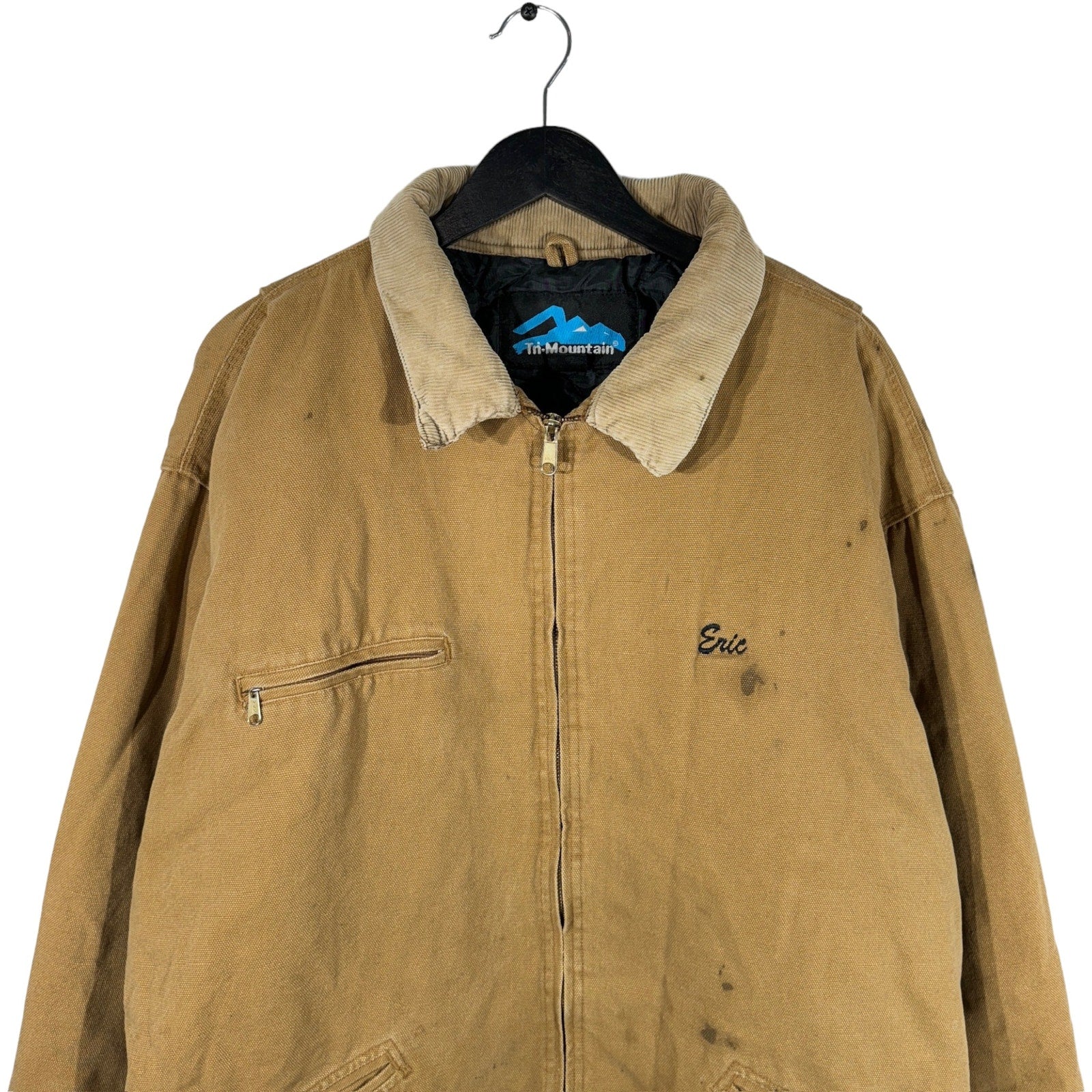 Collection of Tri-Mountain Detroit Style Embroidered Workwear Jacket in a gallery layout