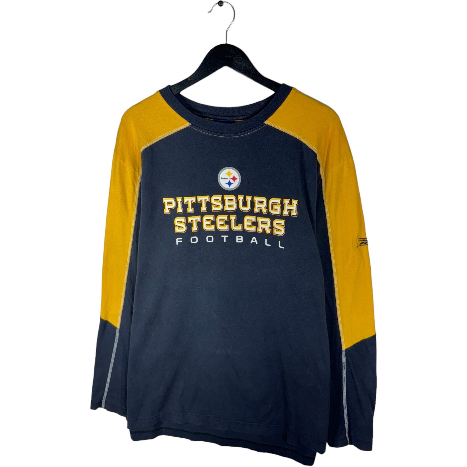 Collection of Reebok Pittsburgh Steelers NFL Long Sleeve in a gallery layout