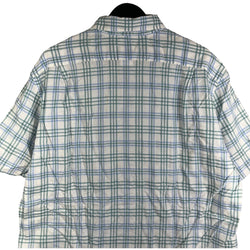 Collection of Lacoste Plaid Short Sleeve Button Up in a gallery layout