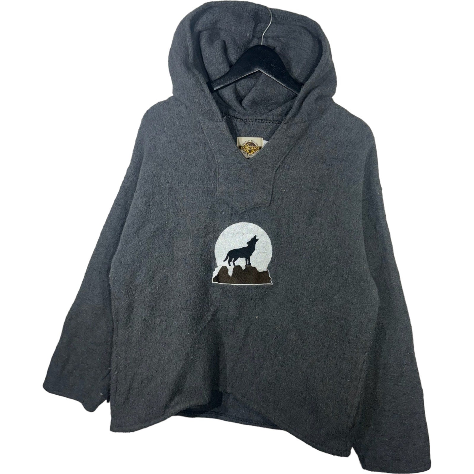 Collection of Wolf Embroidered Hoodie in a gallery layout