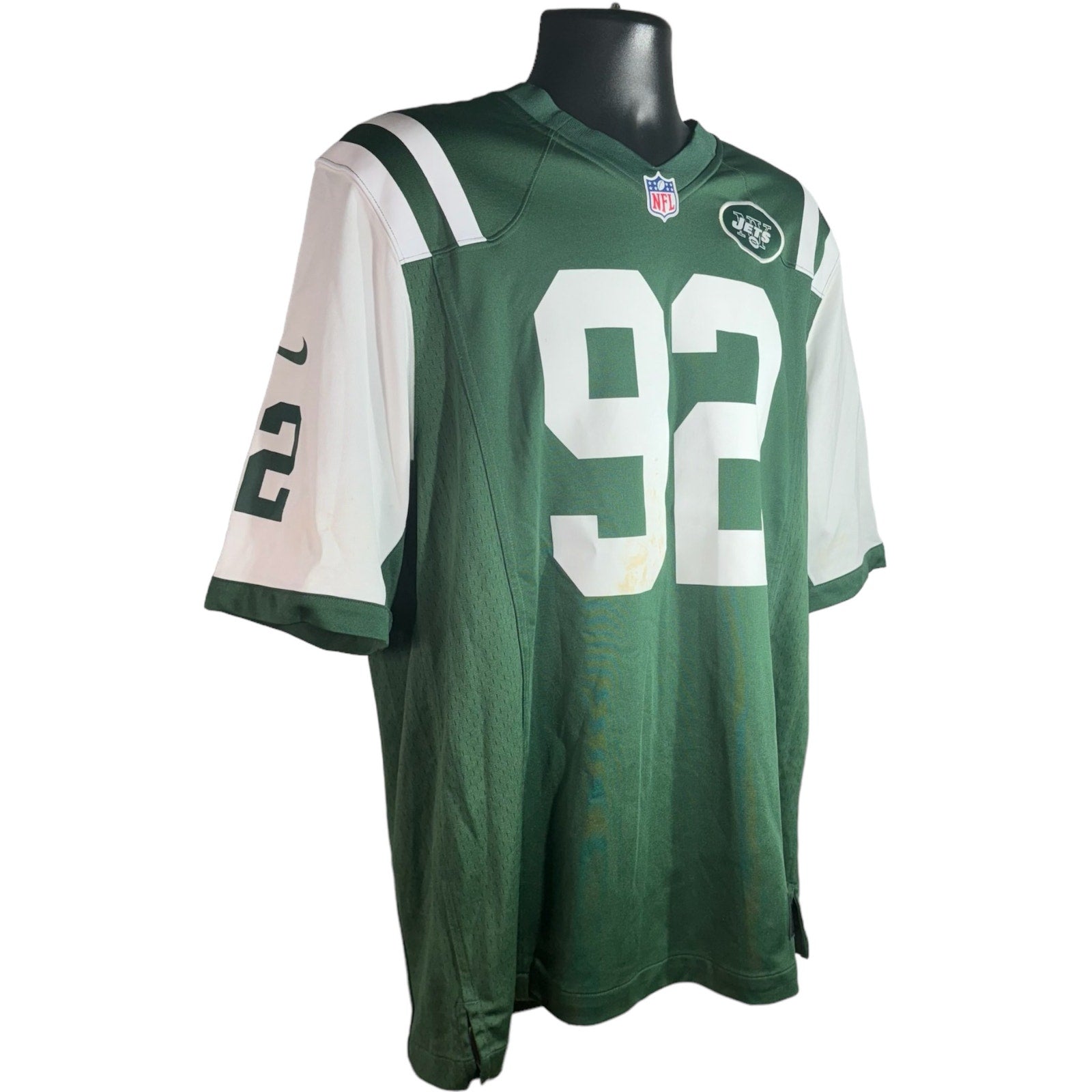Collection of Nike NFL New York Jets Leonard Williams #92 Jersey in a gallery layout