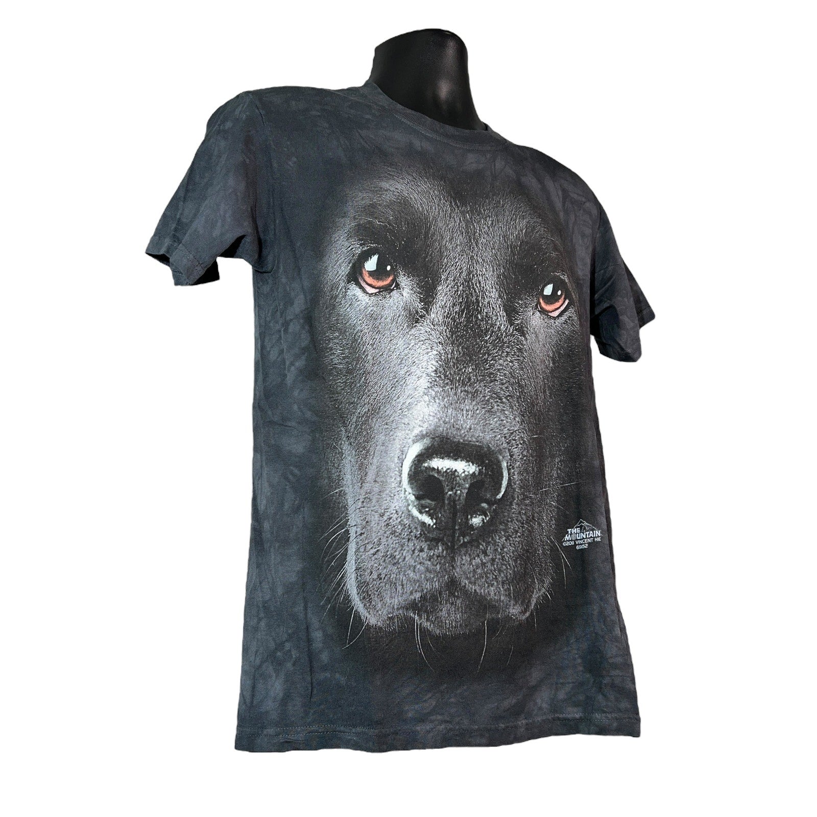 Collection of Delta Apparel Black Dog Tye Die Tee in a gallery layout