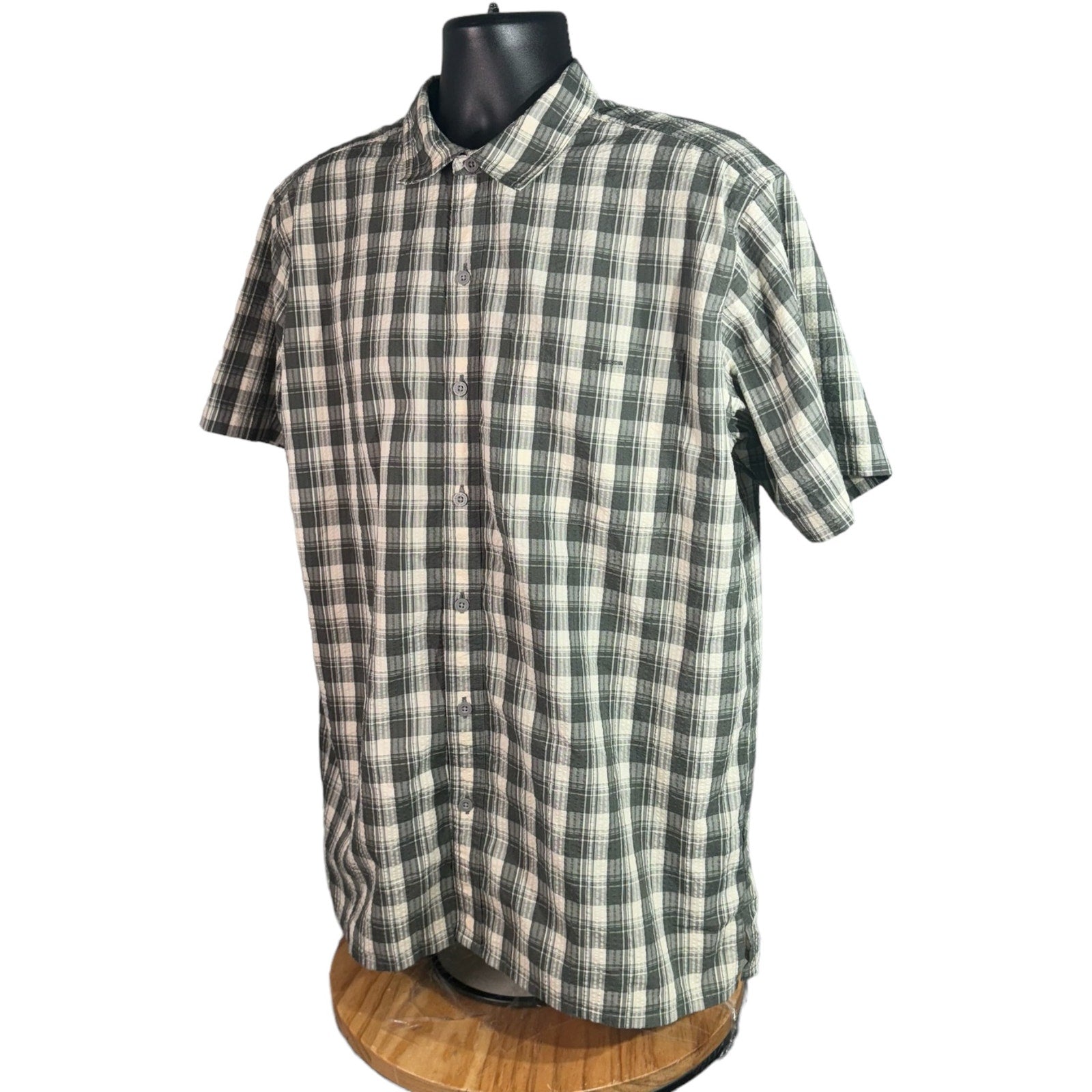 Collection of Patagonia Checkered Short Sleeve Button Up in a gallery layout