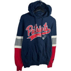 Collection of Starter NFL New England Patriots Spellout Hoodie in a gallery layout