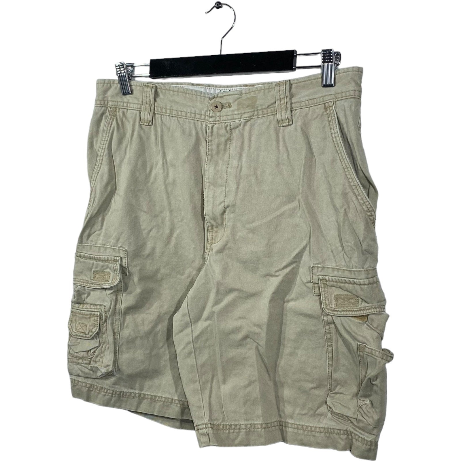 Collection of Zip Fly Cargo Tan Chinos Shorts in a gallery layout
