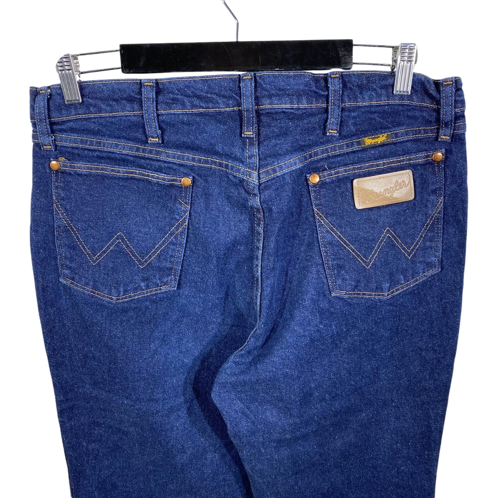 Collection of Wrangler 947 Straight Leg Denim Jeans 36 x 30 in a gallery layout