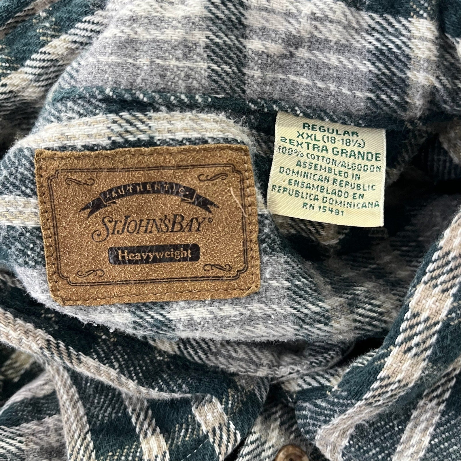 Collection of St. Johns Bay Plaid Flannel in a gallery layout
