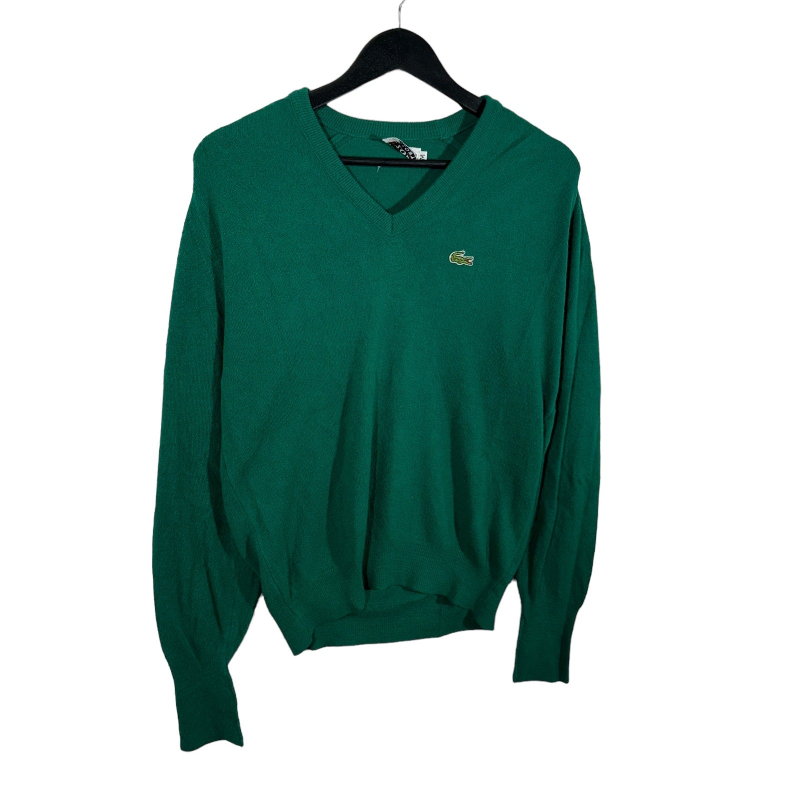 Collection of Vintage Lacoste V-Neck Sweater in a gallery layout