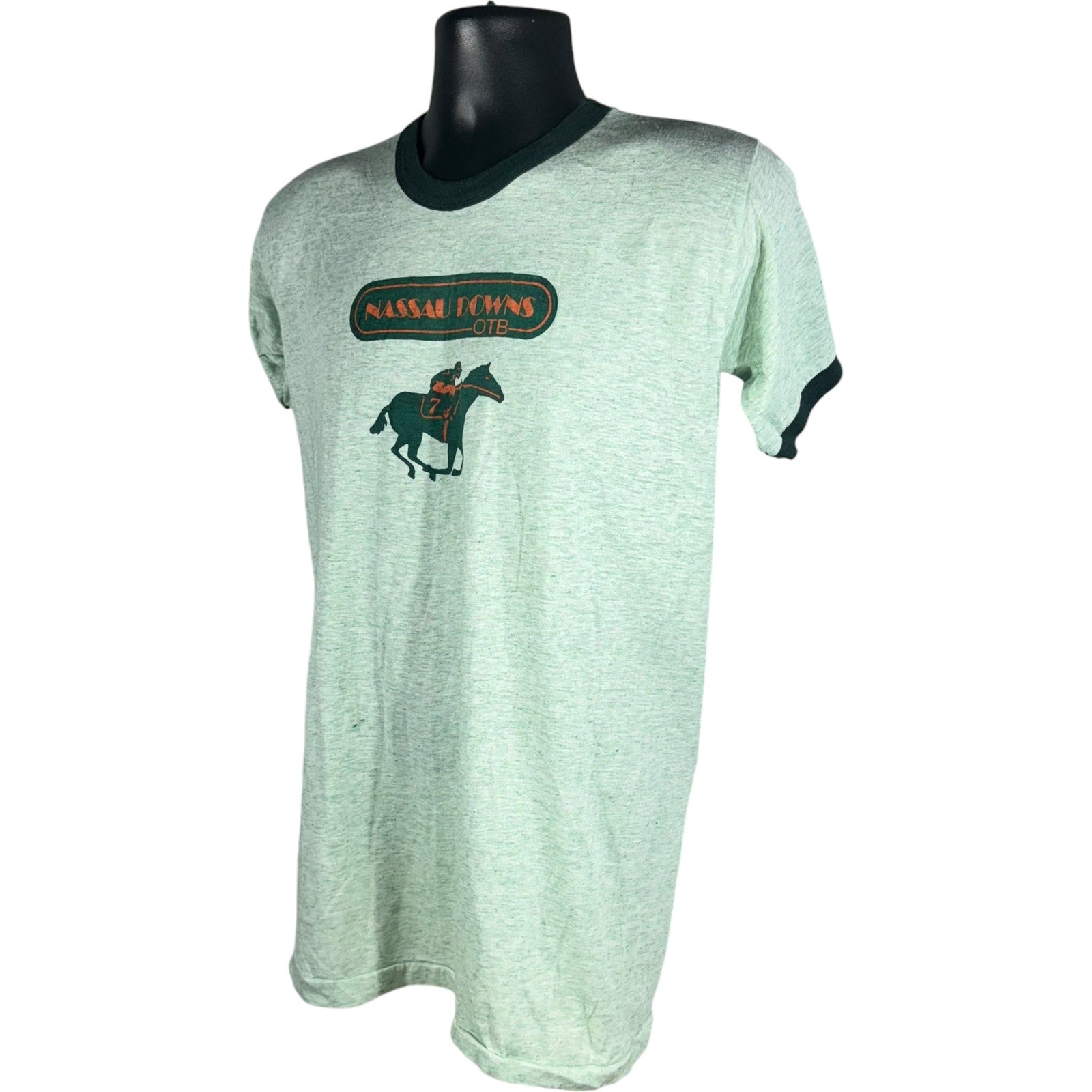 Collection of Vintage Nassau Downs OTB Tee 80s/70s in a gallery layout