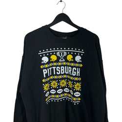 Collection of Pittsburgh Steelers NFL Winter Sweater Crewneck in a gallery layout