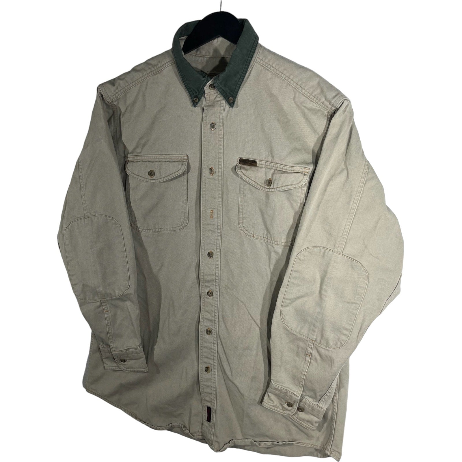 Collection of Woolrich Thick Long Sleeve Cotton Button Down in a gallery layout