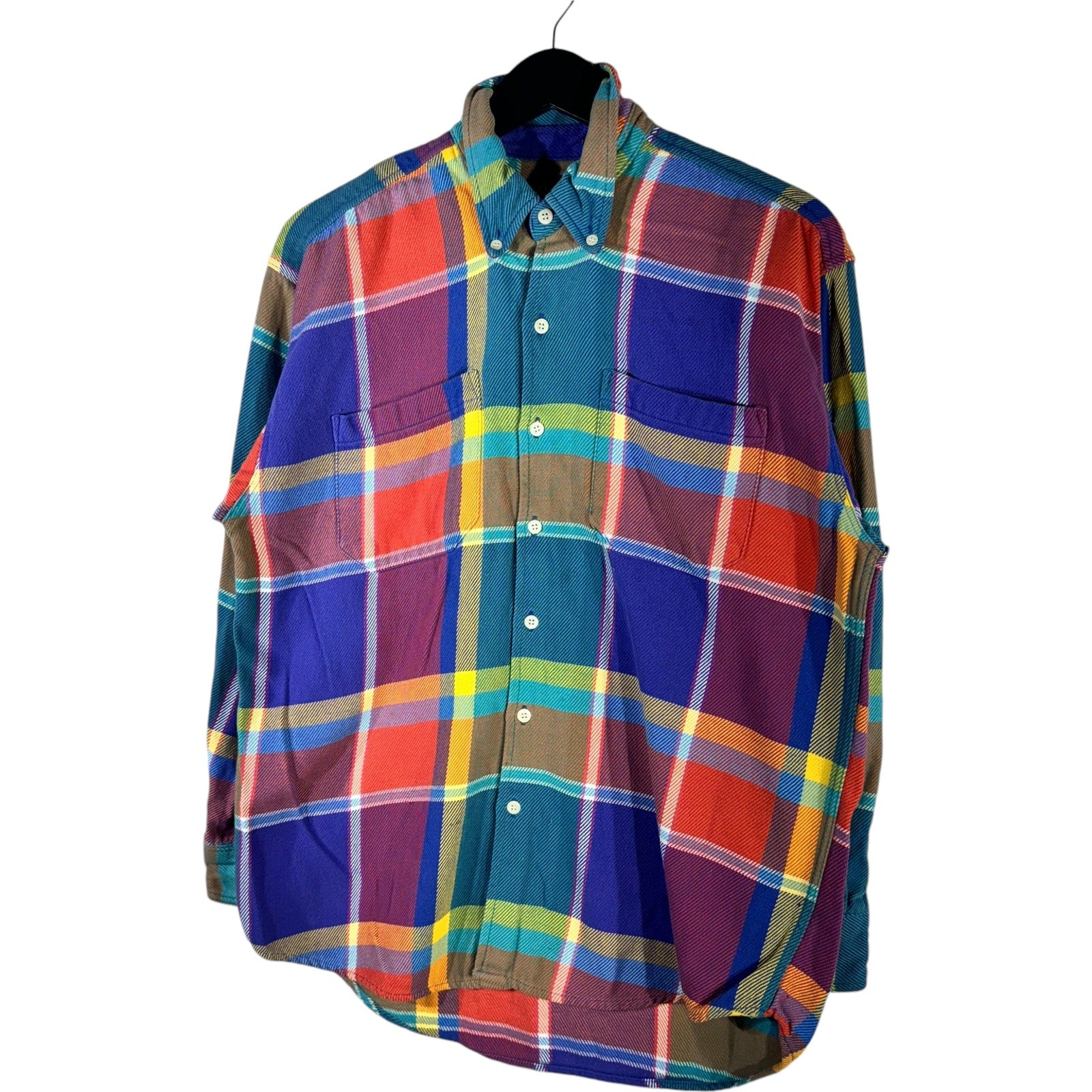 Collection of Gap Plaid Long Sleeve Flannel in a gallery layout