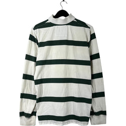 Collection of Abercrombie & Fitch  Striped Long Sleeve Rugby Polo in a gallery layout