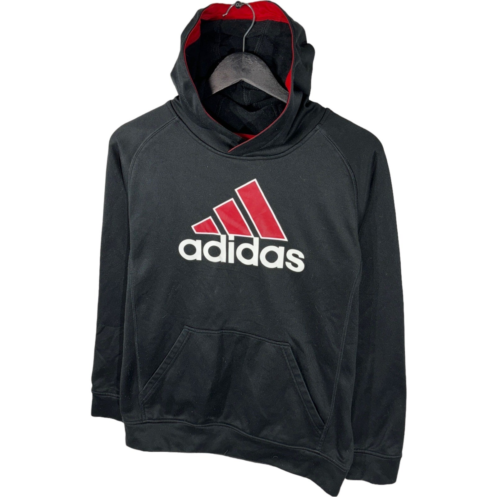 Collection of Adidas Embroidered Logo Pullover Hoodie in a gallery layout