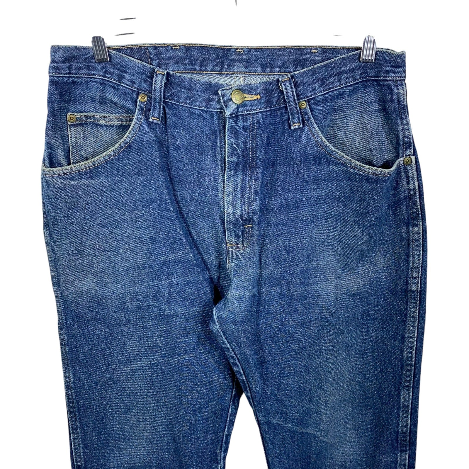 Collection of Wrangler Denim Straight Leg Jeans in a gallery layout