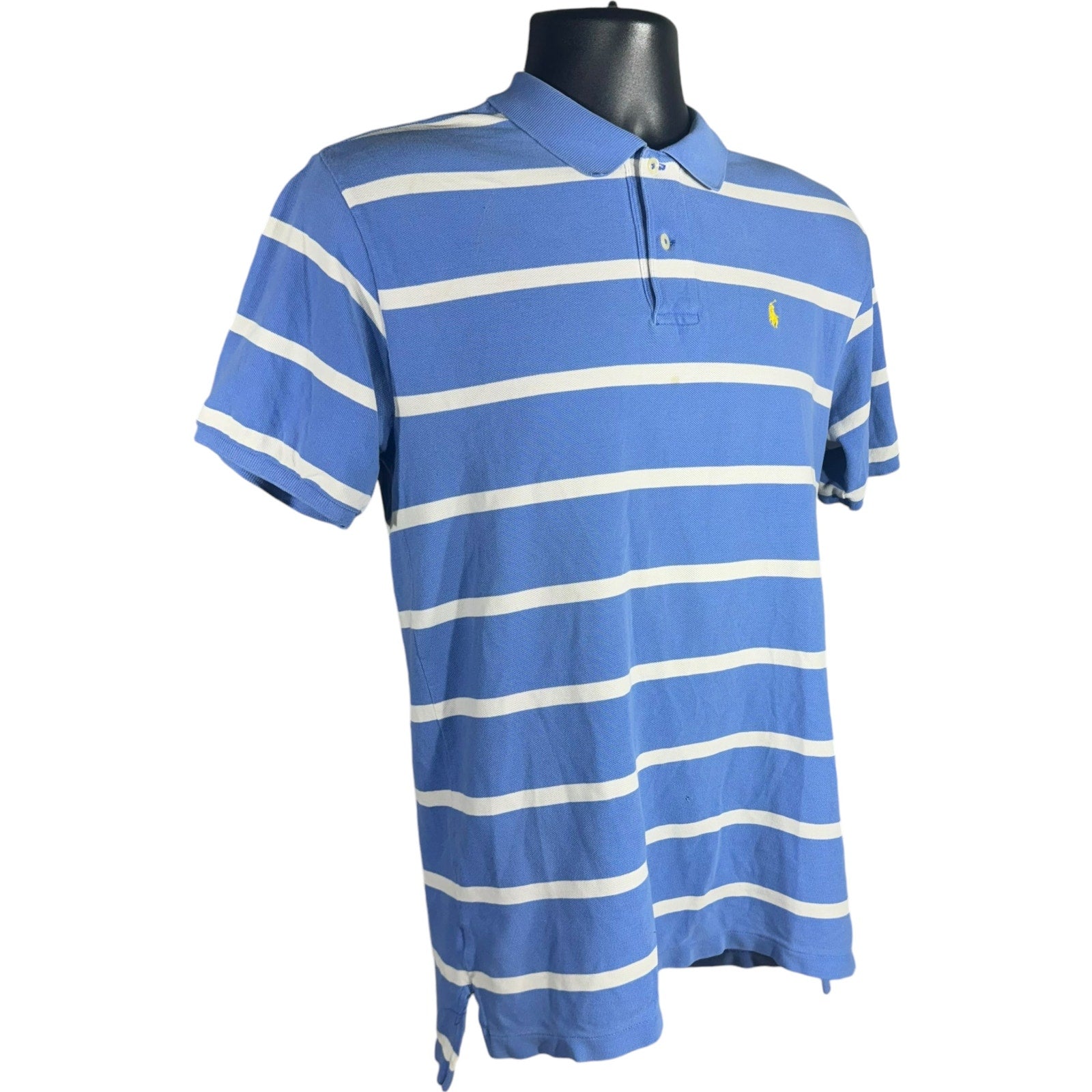 Collection of Vintage Youth Polo Ralph Lauren Striped Short Sleeve Polo in a gallery layout