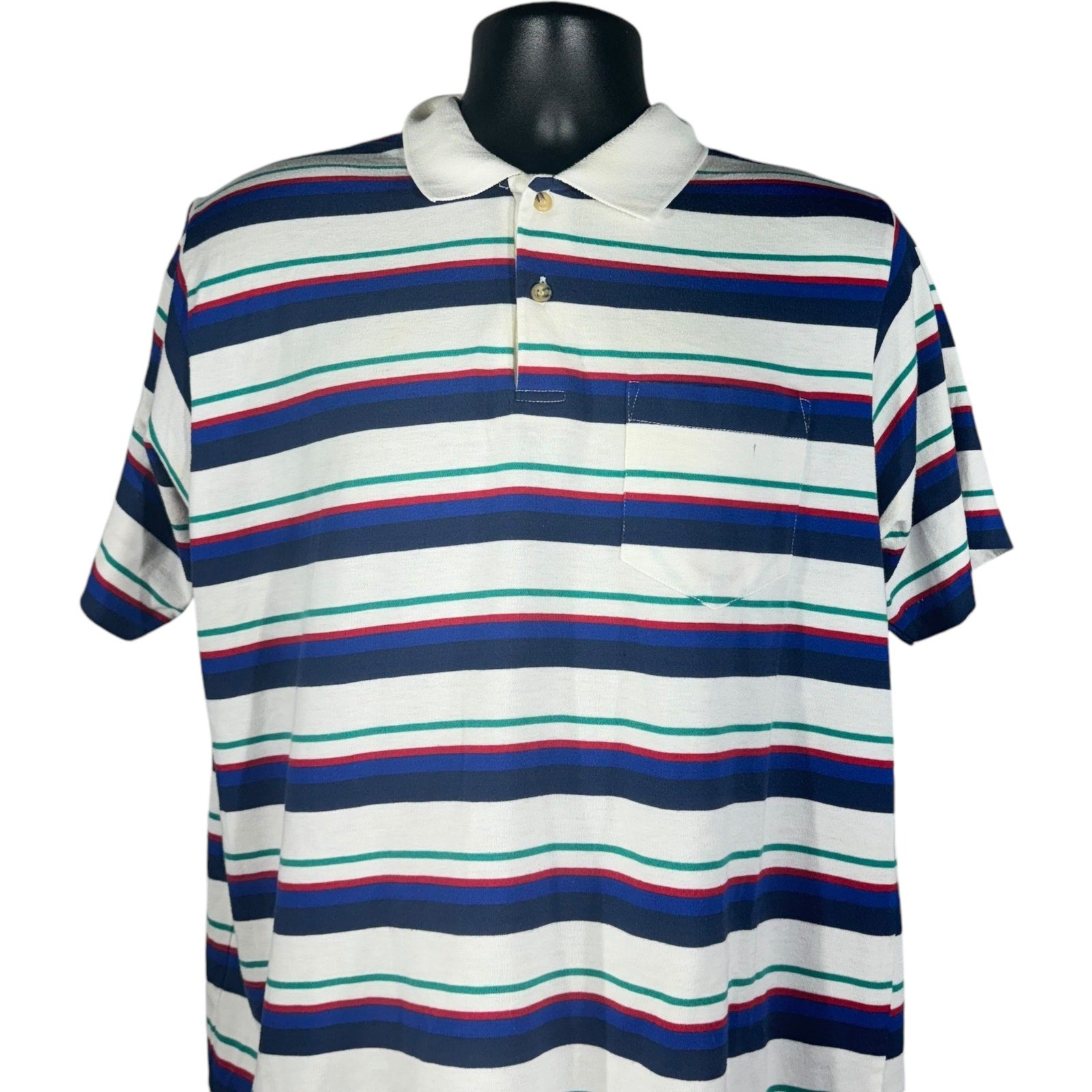 Collection of Brittany Bay Striped Short Sleeve Polo in a gallery layout