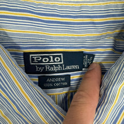 Collection of Polo Ralph Lauren Verticle Striped Andrew Dress Shirt in a gallery layout