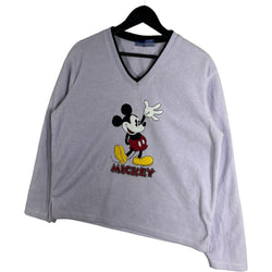 Collection of Disney Mickey Mouse V-Neck Pullover Fleece in a gallery layout