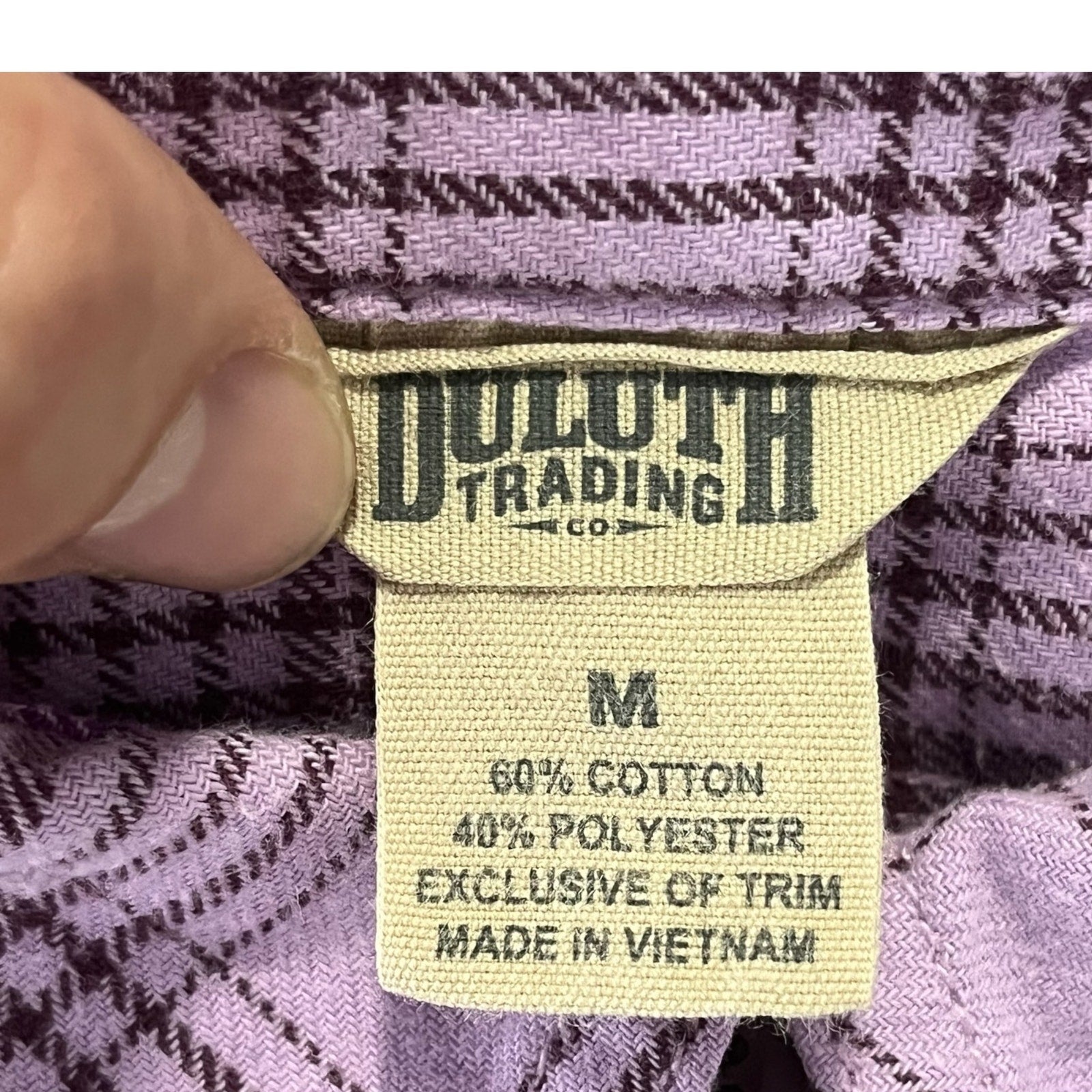 Collection of Duluth Trading Plaid Long Sleeve Flannel in a gallery layout