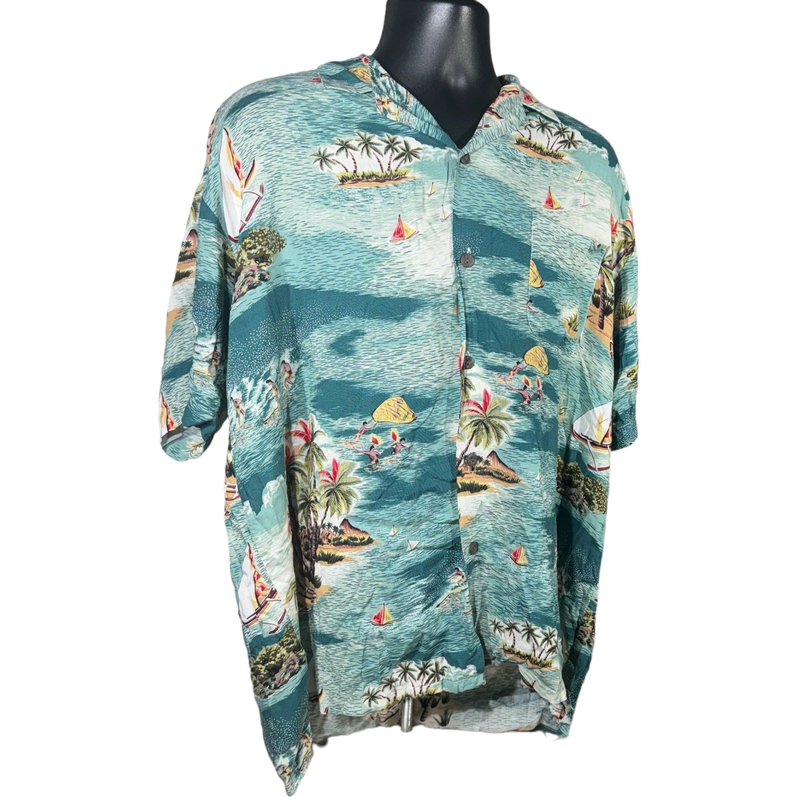 Collection of Hawaiian Falcon Bay Short Sleeve Button Up in a gallery layout
