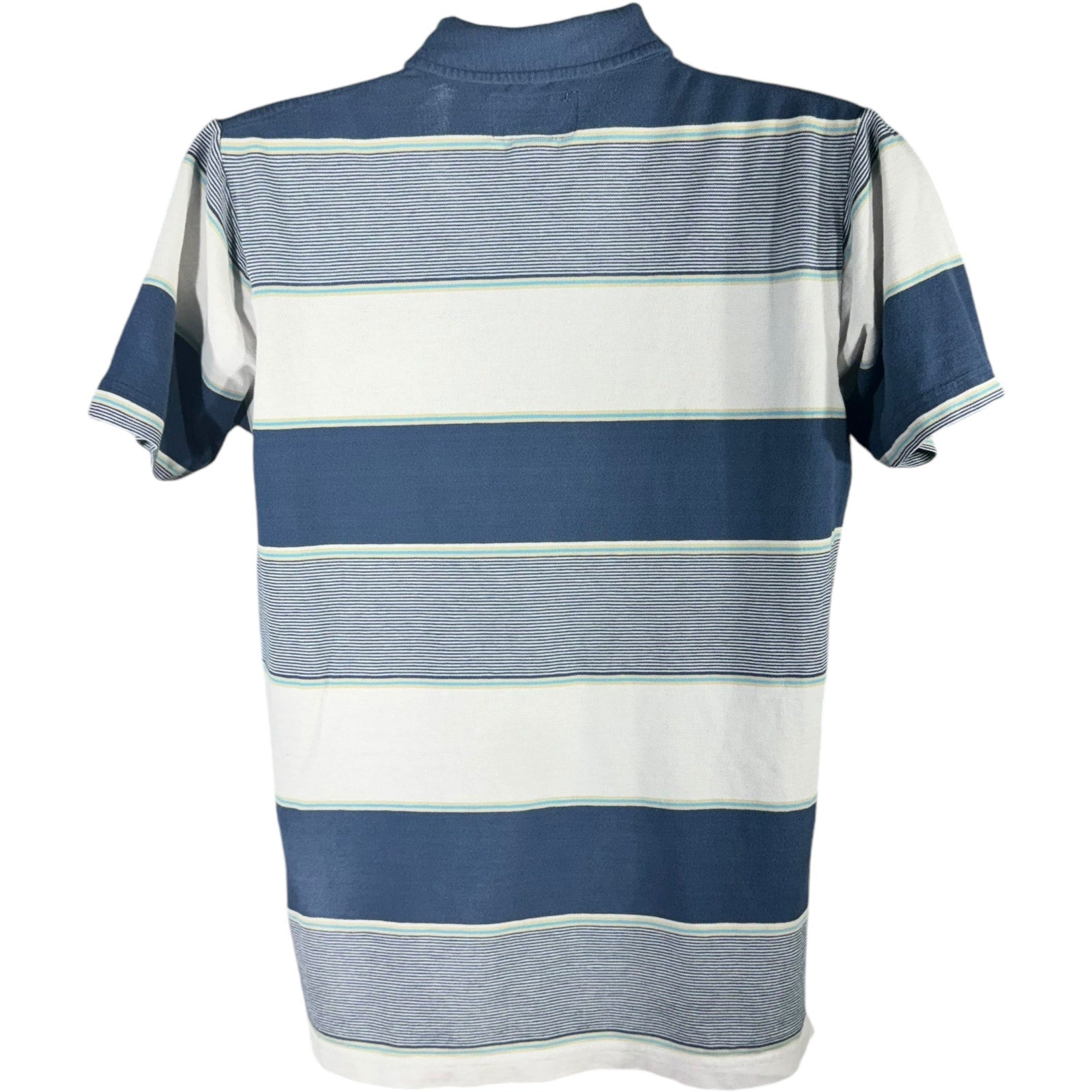 Collection of Abercrombie & Fitch Striped Short Sleeve Polo in a gallery layout