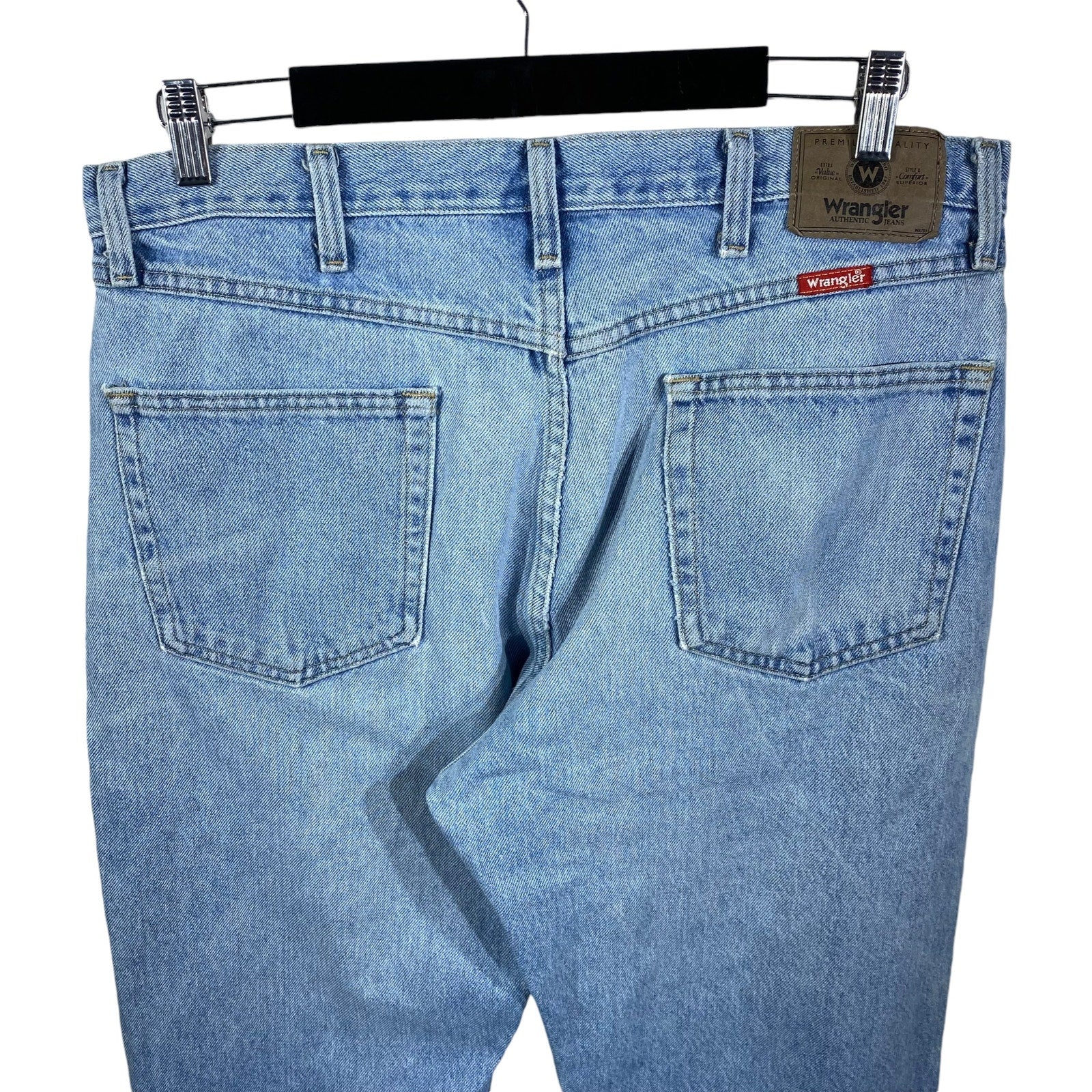 Collection of Wrangler Denim Straight Leg Jeans in a gallery layout