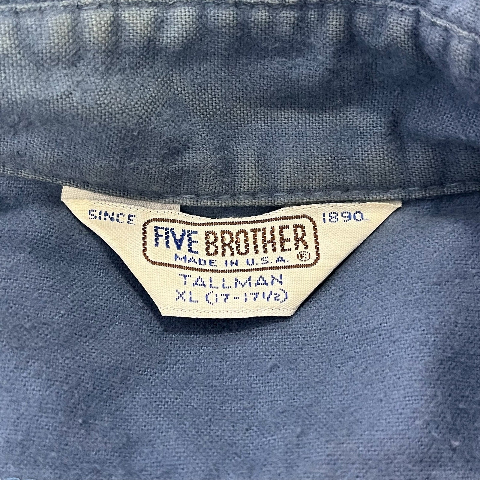 Collection of Vintage Five Brother Button Up Dress Shirt in a gallery layout