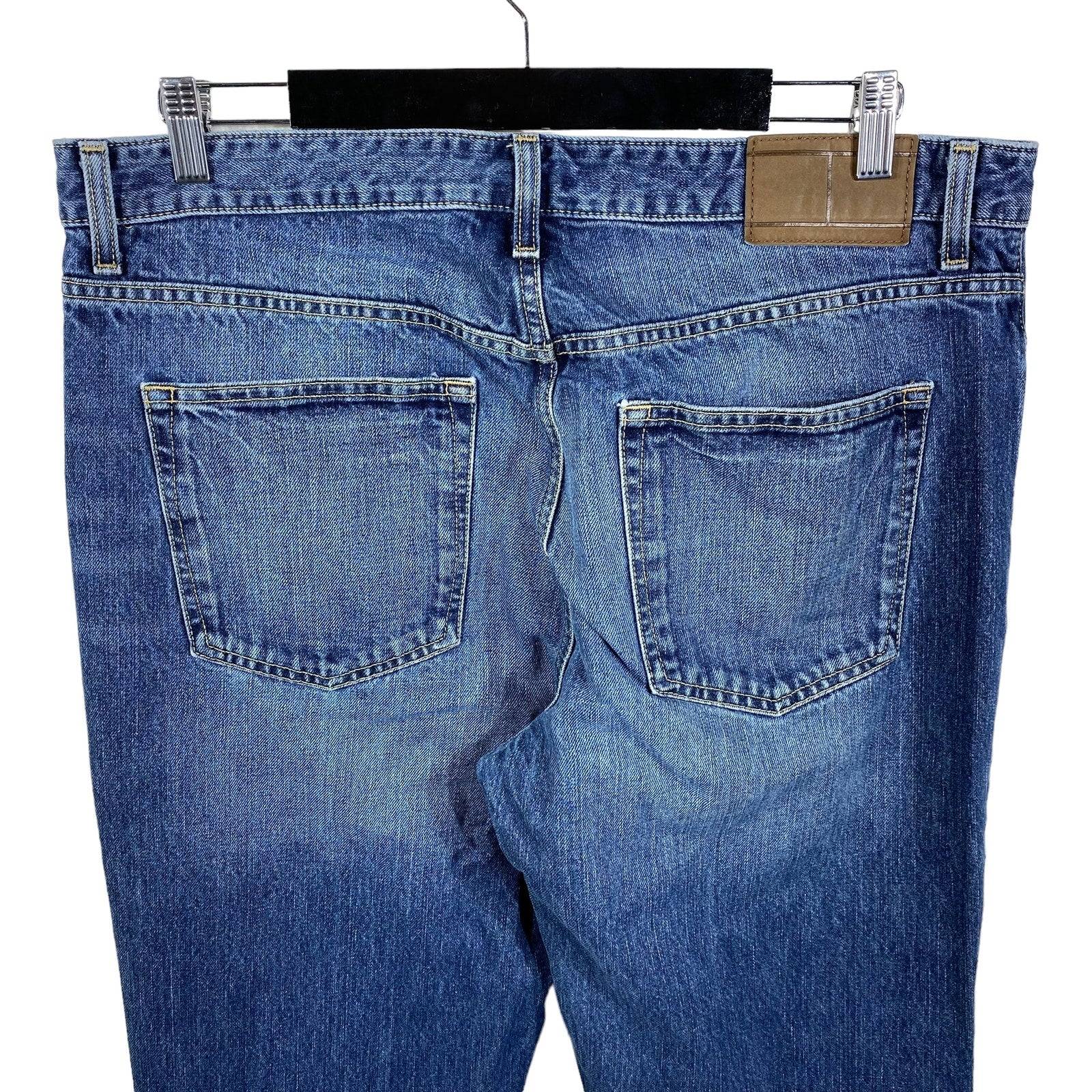 Collection of Tommy Hilfiger Denim Straight Leg Jeans 36x30 in a gallery layout