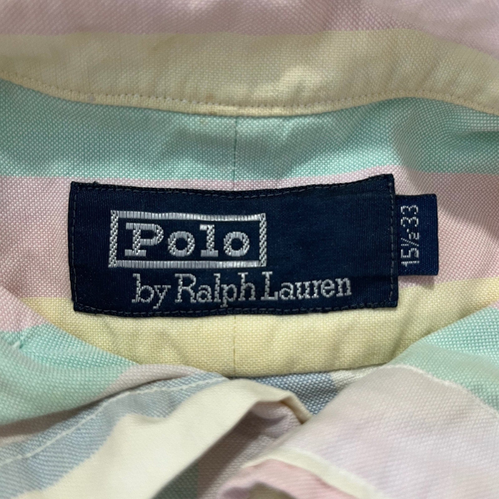 Collection of Polo Ralph Lauren Striped Long Sleeve Dress Shirt in a gallery layout