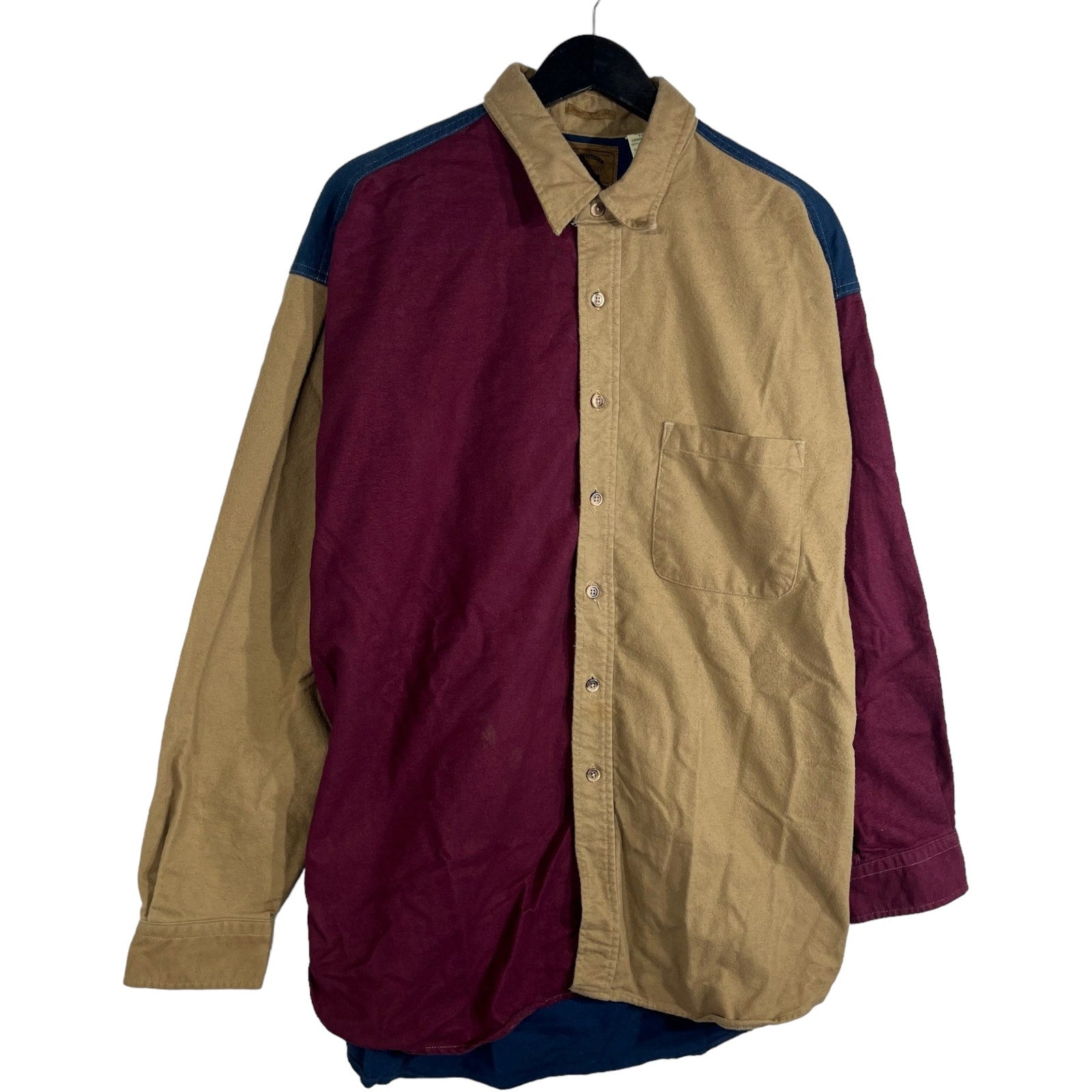 Collection of St. John's Bay Color Block Button Up Shirt in a gallery layout