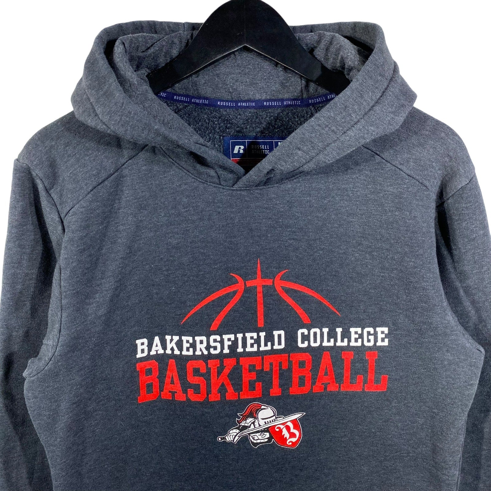 Collection of Russell Athletics Bakersfield College Basketball Hoodie in a gallery layout