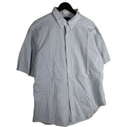 Collection of Ralph Lauren Classic Fit Short Sleeve Stripe Button Down in a gallery layout