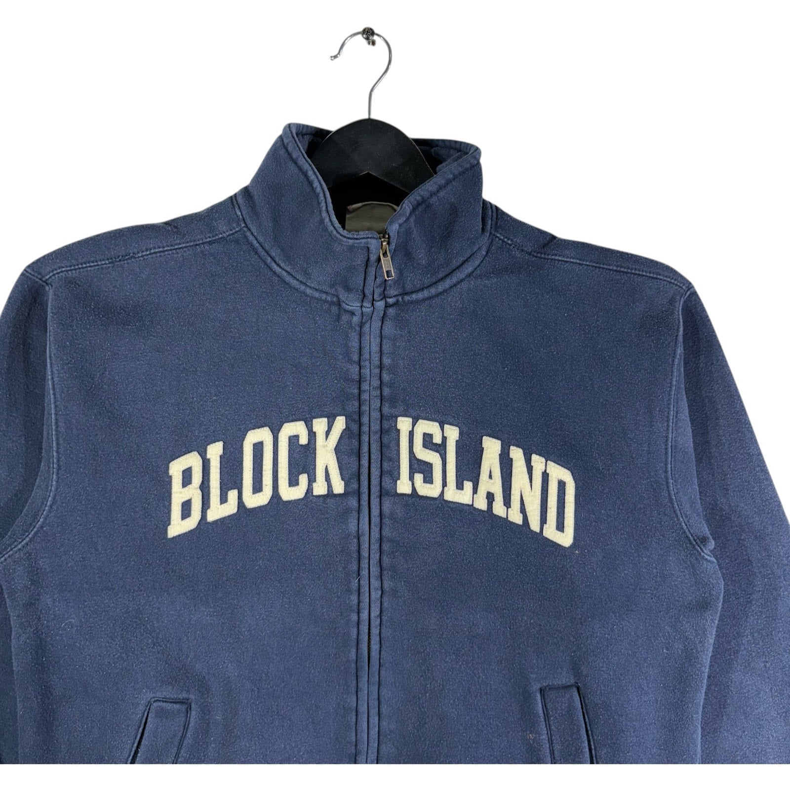 Collection of Pro Weave Block Island Spellout Souvenir Full Zip Sweatshirt in a gallery layout