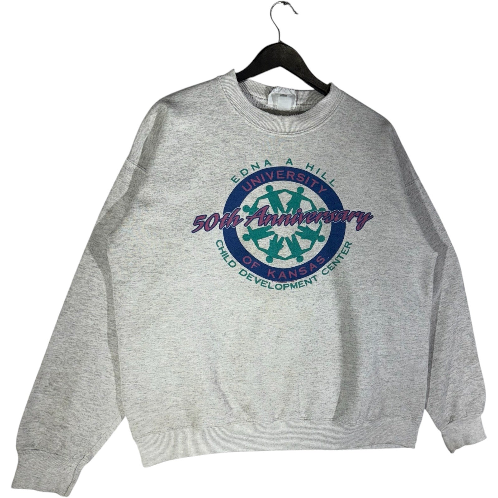 Collection of University of Kansas Child Development Center Crewneck in a gallery layout