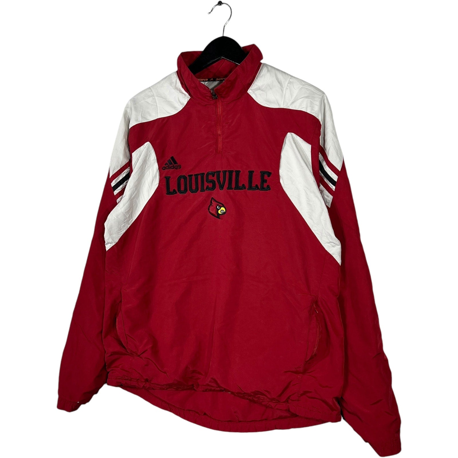 Collection of Adidas University of Louisville Cardinals Windbreaker in a gallery layout