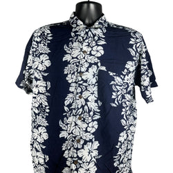 Collection of Floral Hawaiian Short Sleeve Button Up Shirt in a gallery layout