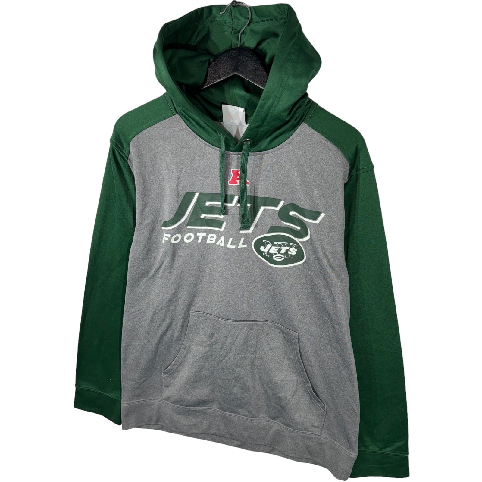 Collection of NFL Jets Football Pullover Hoodie in a gallery layout
