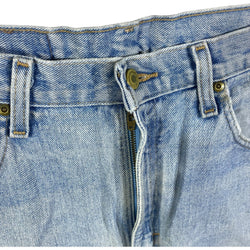 Collection of Wrangler Denim Straight Leg Jeans 33x32 in a gallery layout