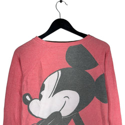 Collection of Mickey Mouse Big Print Disney Pullover Crewneck in a gallery layout