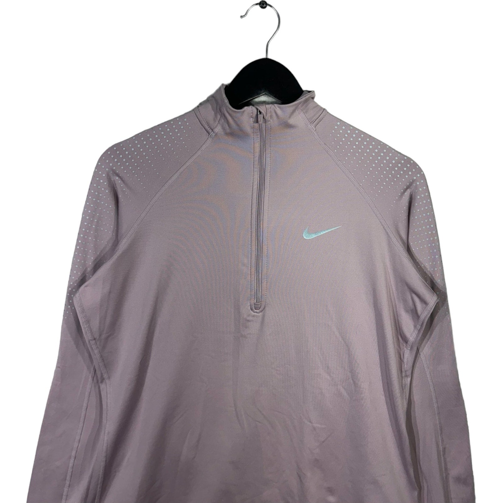 Collection of Nike Dri-Fit 1/4 Zip Warm Up Pullover Light Jacket in a gallery layout