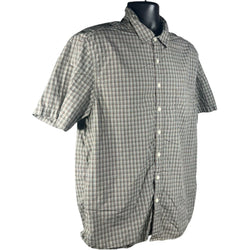 Collection of Gap Plaid Short Sleeve Button Up in a gallery layout