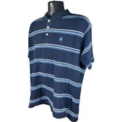 Collection of Beverly Hills Polo Club Striped Short Sleeve Polo in a gallery layout