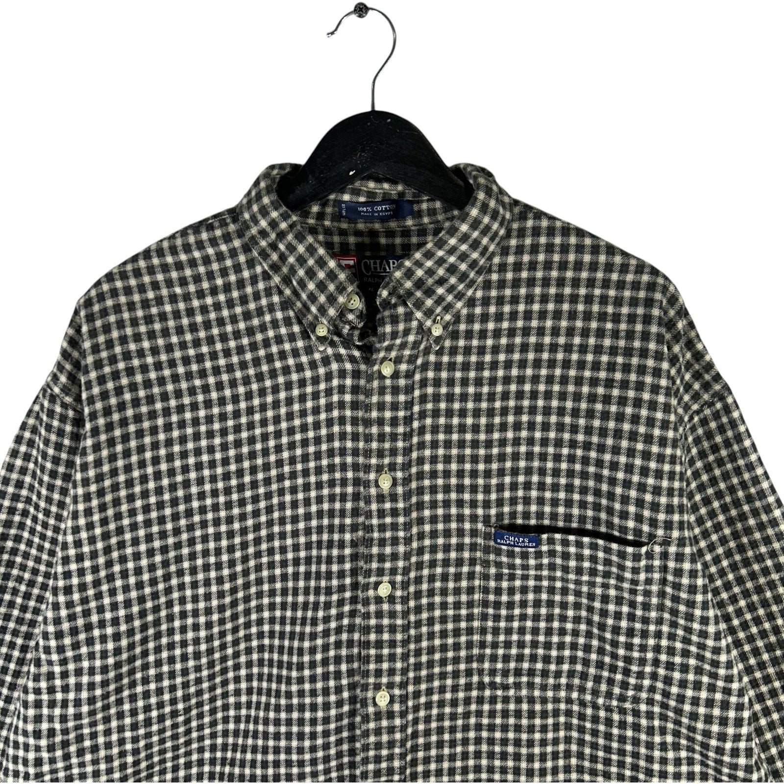 Collection of Chaps Ralph Lauren Plaid Long Sleeve Button Down in a gallery layout