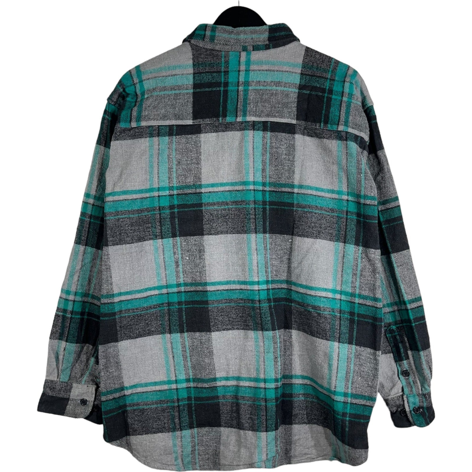 Collection of Coleman Long Sleeve Flannel Plaid Button Down in a gallery layout