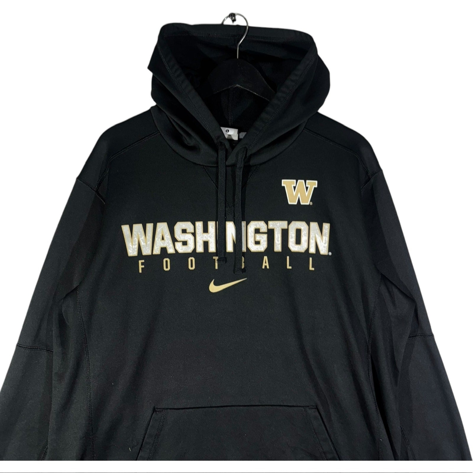 Collection of Nike Washington Commanders Center Swoosh NFL Hoodie in a gallery layout