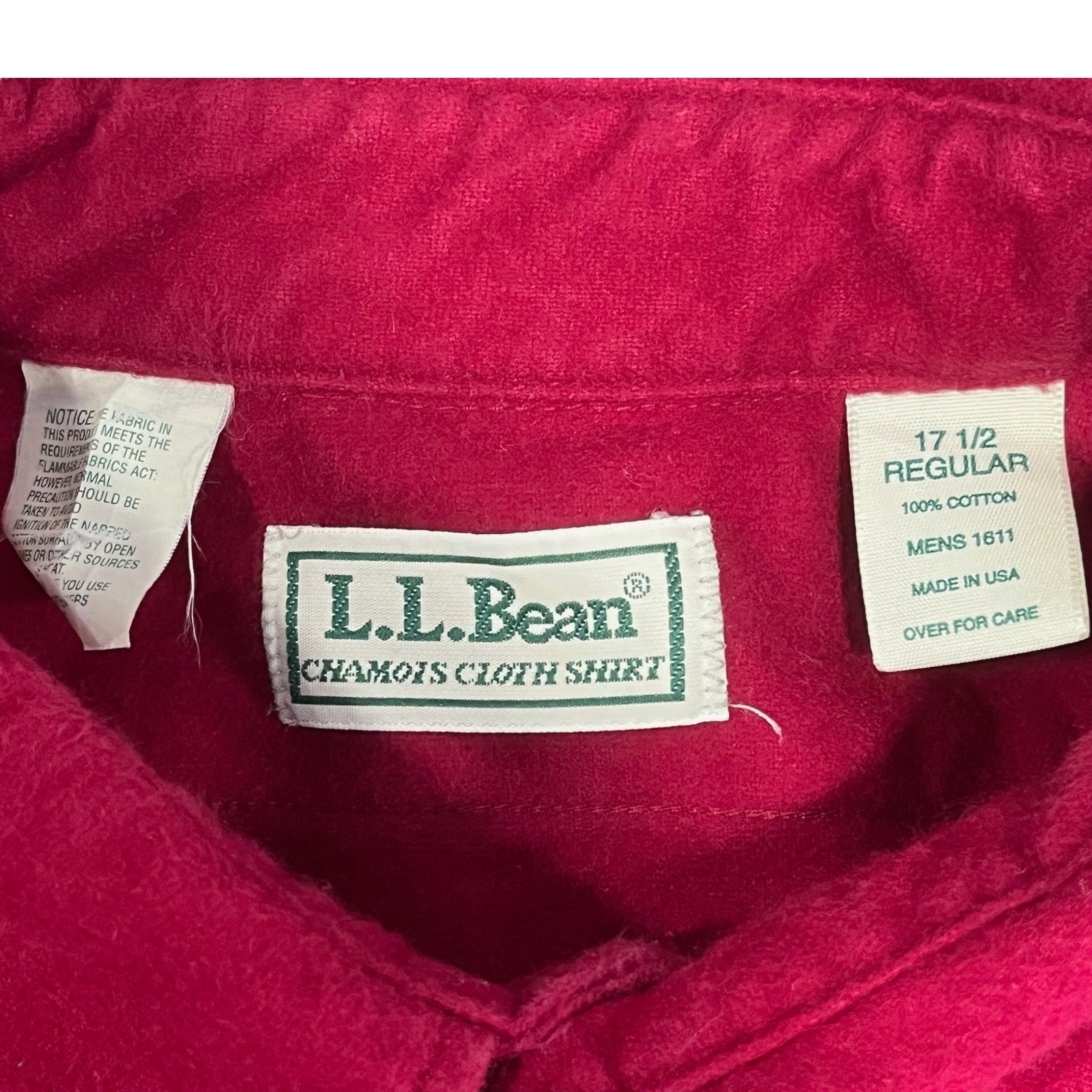 Collection of L.L. Bean Chamois Long Sleeve Button Down in a gallery layout