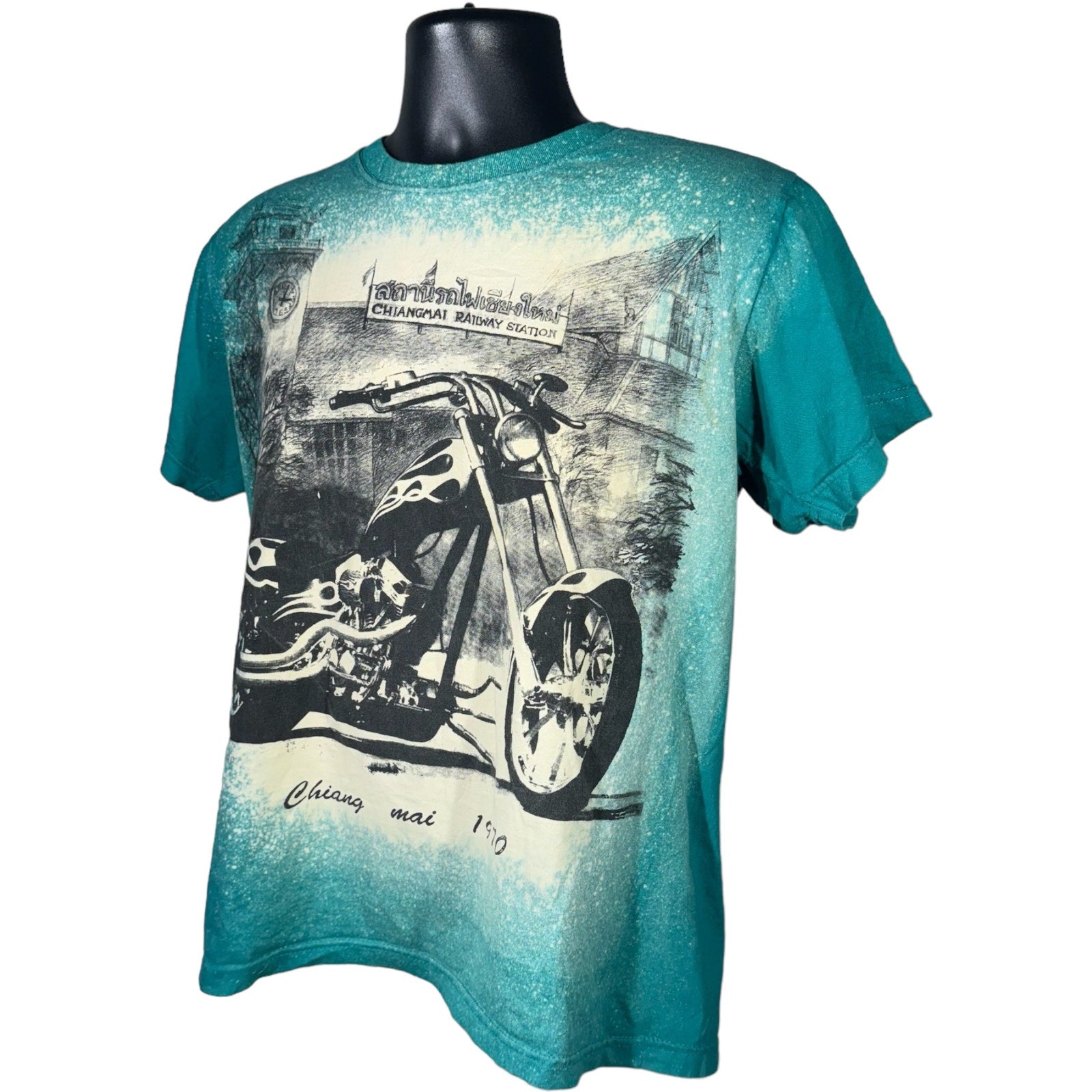 Collection of Railway Station Motorcycle Tee in a gallery layout